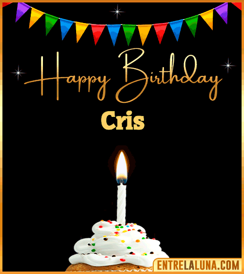GiF Happy Birthday Cris